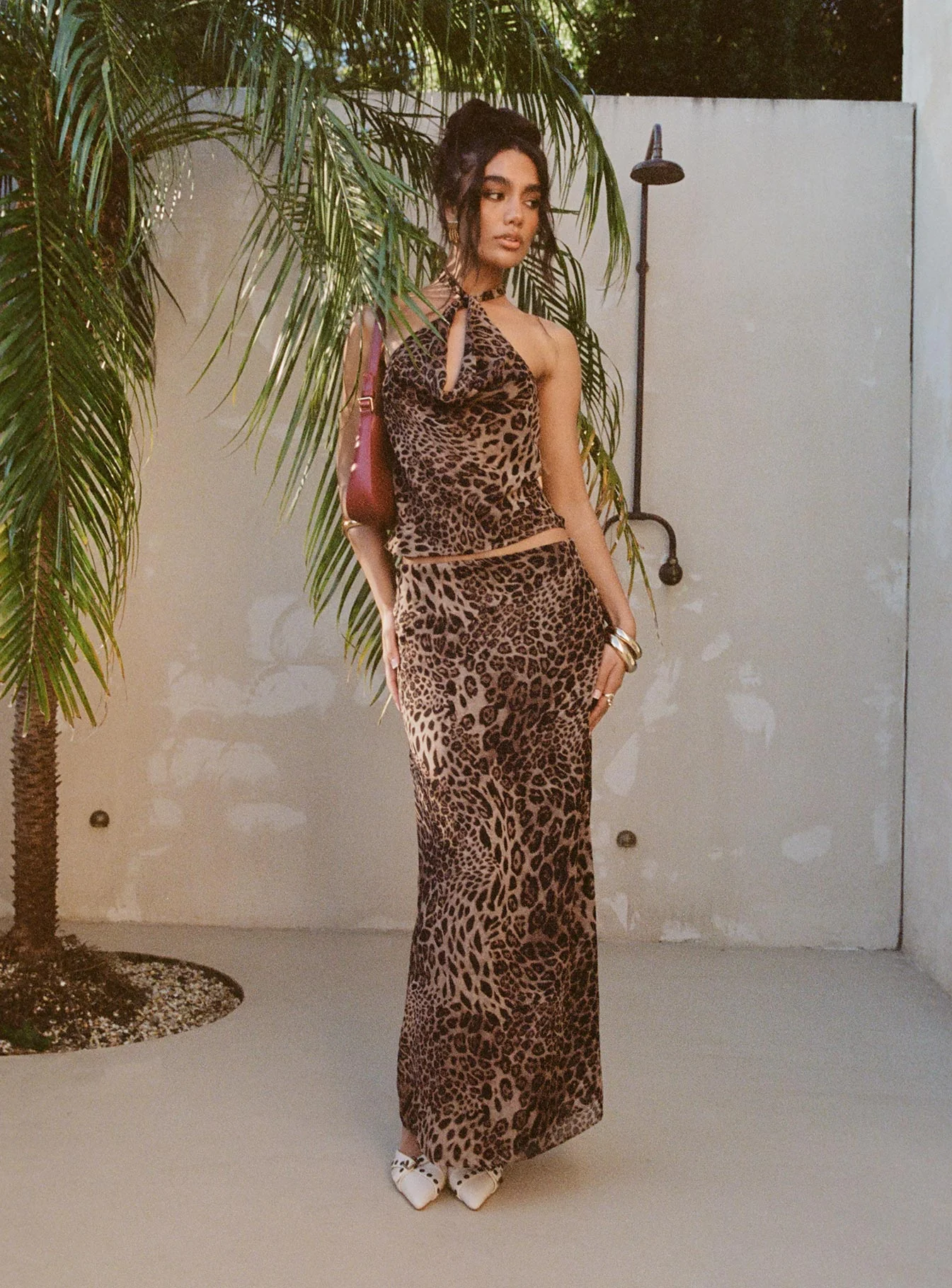 Maxi Skirt Leopard Petite